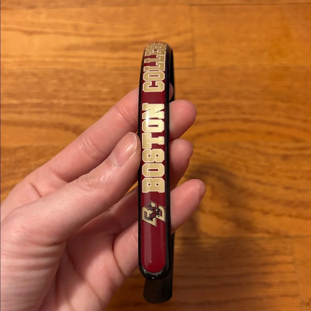 Boston College Headband Preppy Thin Black Maroon Gold Eagle Logo